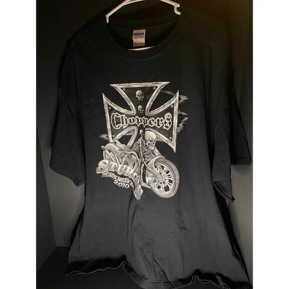 Gildan Other - Choppers Skull Biker Motorcycle Cross Sturgis 2010 Mens 2XL T-Shirt